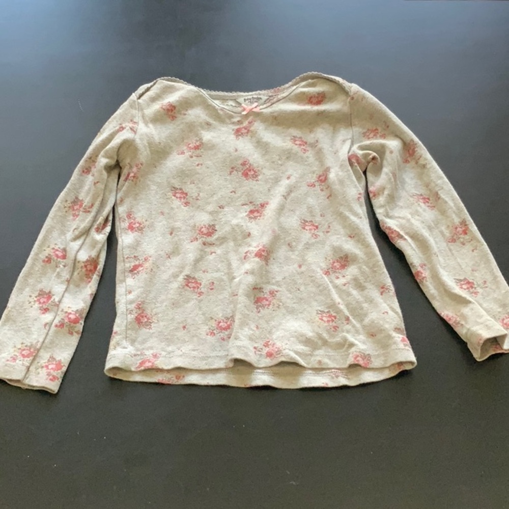 Baby Biden Grey Red Rose Long Sleeve T-shirt.